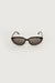 Cat eye sunglasses in tortoise shell black — main image