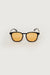 Unisex sunglasses in black mustard — main image