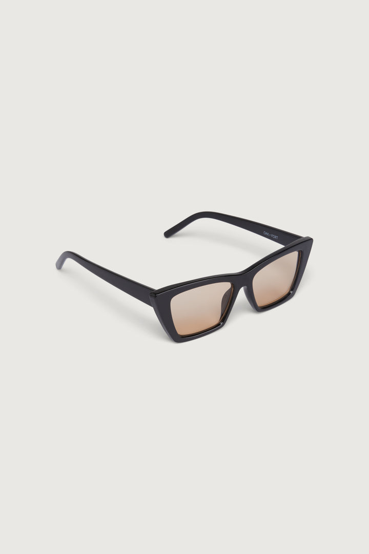 POINTED EDGE SUNGLASSES in Brown — alternate angle