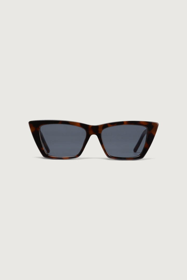 POINTED EDGE SUNGLASSES in Tortoise Shell Black — alternate angle