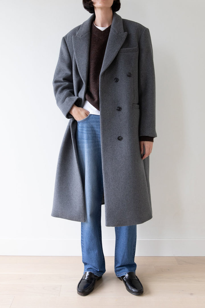 V-NECK SWEATER in Hickory — alternate angle