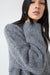 Oversized crewneck sweater in smoked pearl — main image