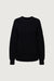 Oversized crewneck sweater in black — main image