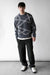 Spray paint effect sweater in asphalt intarsia — main image