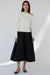 Off the shoulder long sleeve top in cream — main image