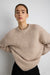 BRUSHED ALPACA OVERSIZED CREWNECK SWEATER