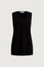 Relaxed fit tunic tank top in black — main image