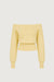 Off the shoulder sweater in flan — main image