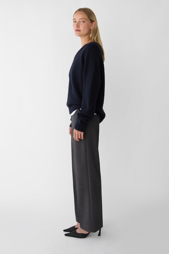 V-NECK SWEATER in Sky Captain — alternate angle