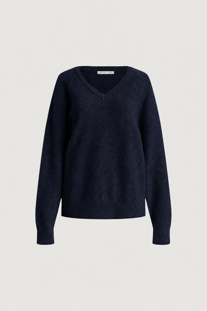 V-NECK SWEATER in Sky Captain — alternate angle