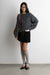 Alpaca and wool-blend cable knit sweater in charcoal — main image