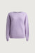 Wool crewneck sweater in purple — main image