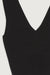 V-neck sweater tank in black — main image