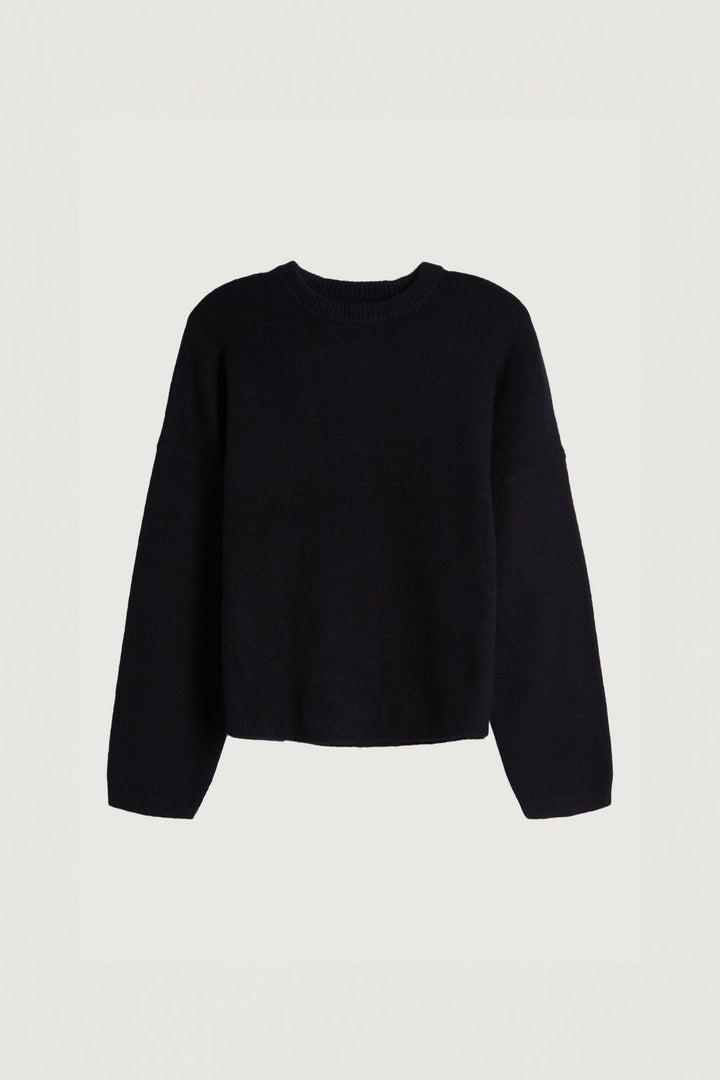 CREWNECK SWEATER in Black — alternate angle