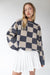 CHECKERED CREWNECK SWEATER