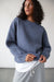 Chunky sweater in vintage indigo — main image