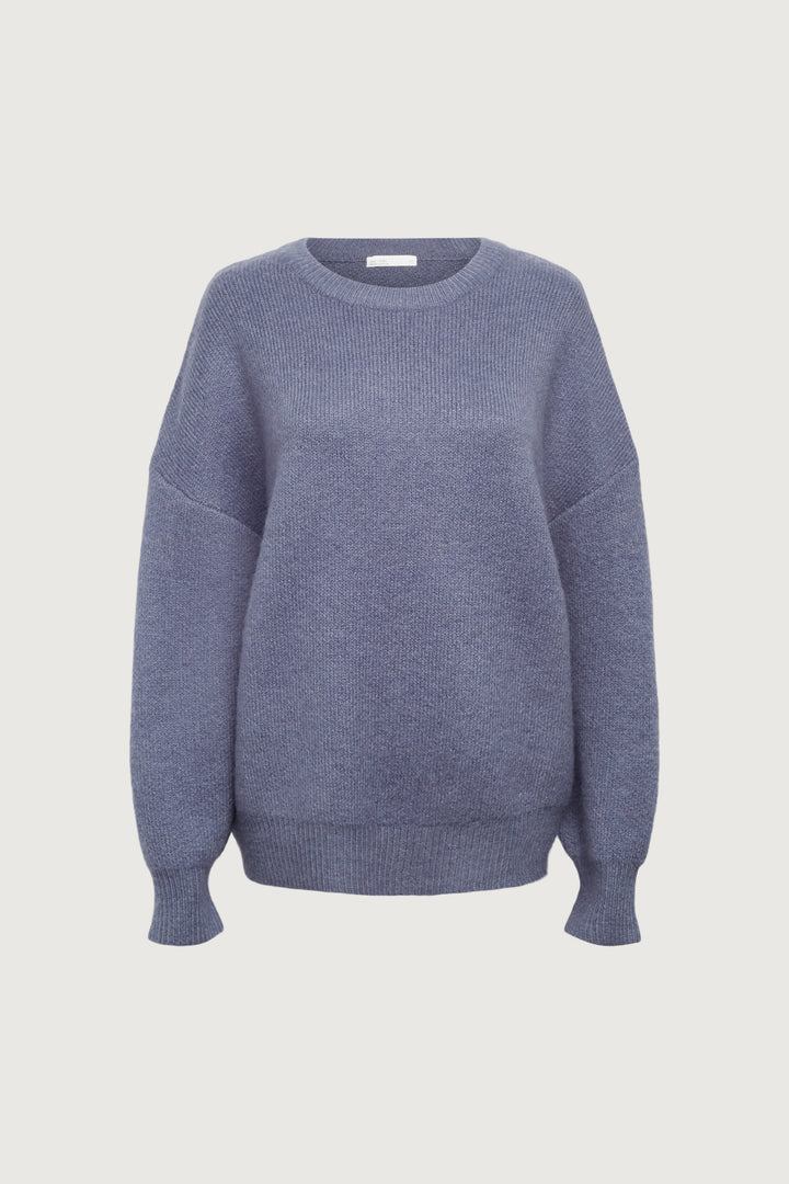 CHUNKY SWEATER in Vintage Indigo — alternate angle
