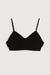 Sweater bralette in black — main image