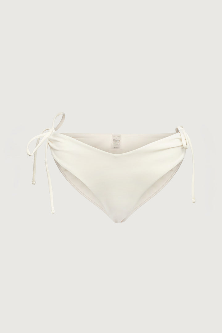 BIKINI BOTTOM WITH SIDE TIES in Cream — alternate angle