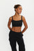 Super cropped tank in black — main image