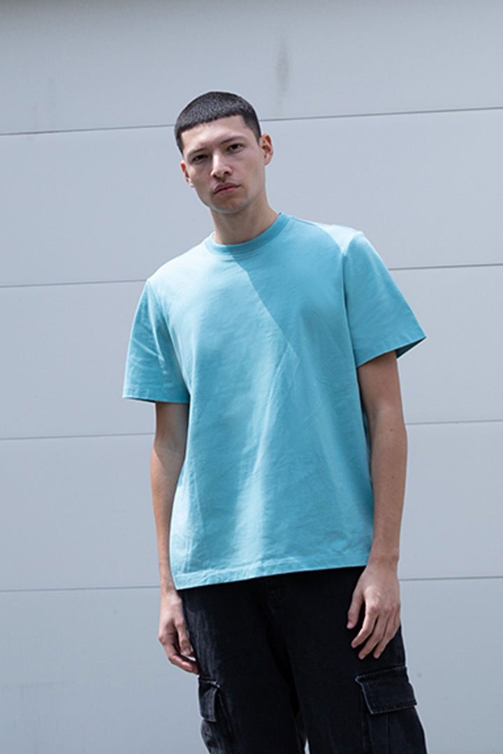 RELAXED FIT CREWNECK T-SHIRT in Reef Water — alternate angle