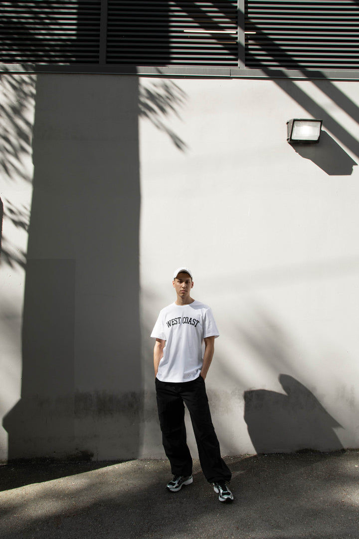 WEST COAST EAST COAST TEE in White West — alternate angle