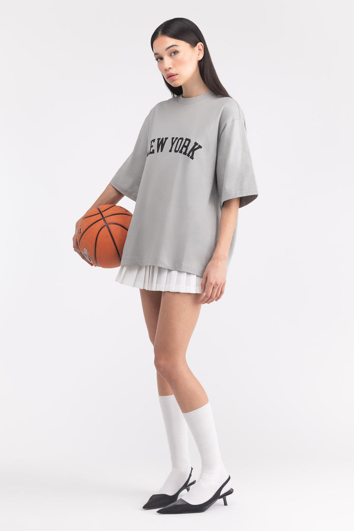 NEW YORK GRAPHIC T-SHIRT in Limestone — alternate angle