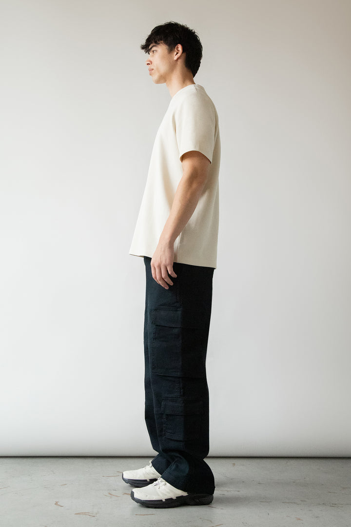 HEAVYWEIGHT CREWNECK T-SHIRT in Birch — alternate angle