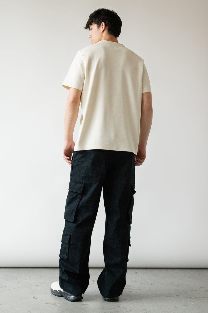 HEAVYWEIGHT CREWNECK T-SHIRT in Birch — alternate angle