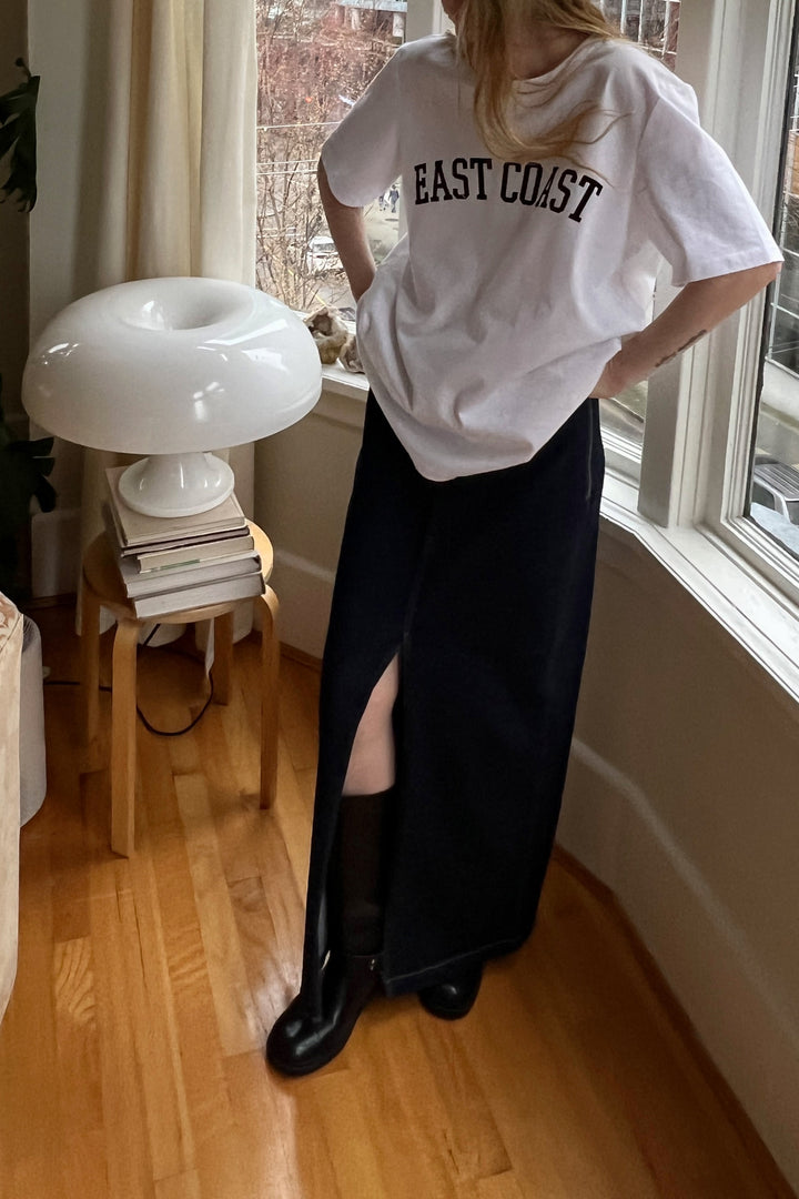 WEST COAST EAST COAST T-SHIRT in White East — alternate angle