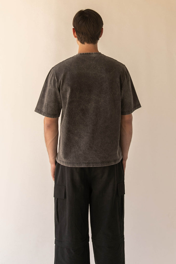 CREWNECK T-SHIRT in GD Black — alternate angle