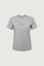 Bow graphic t-shirt in stone grey — main image