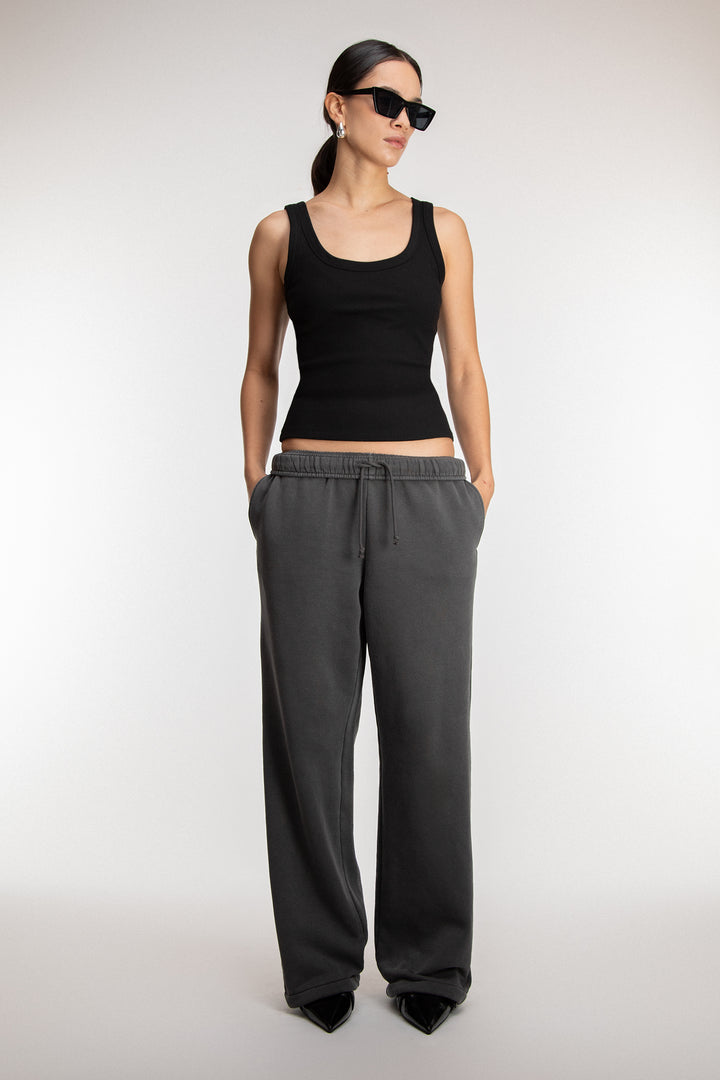 RIBBED MODAL SCOOP NECK TANK TOP