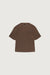 Heavy cotton front pocket t-shirt in espresso coffee — main image