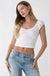 CAP SLEEVE CROPPED TOP