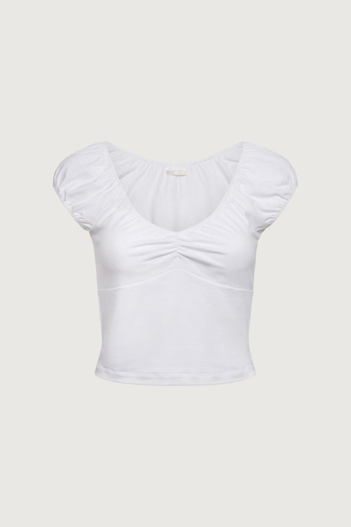 CAP SLEEVE CROPPED TOP