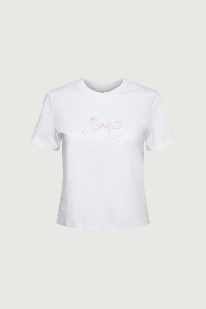 CHERRY RIBBON GRAPHIC T-SHIRT
