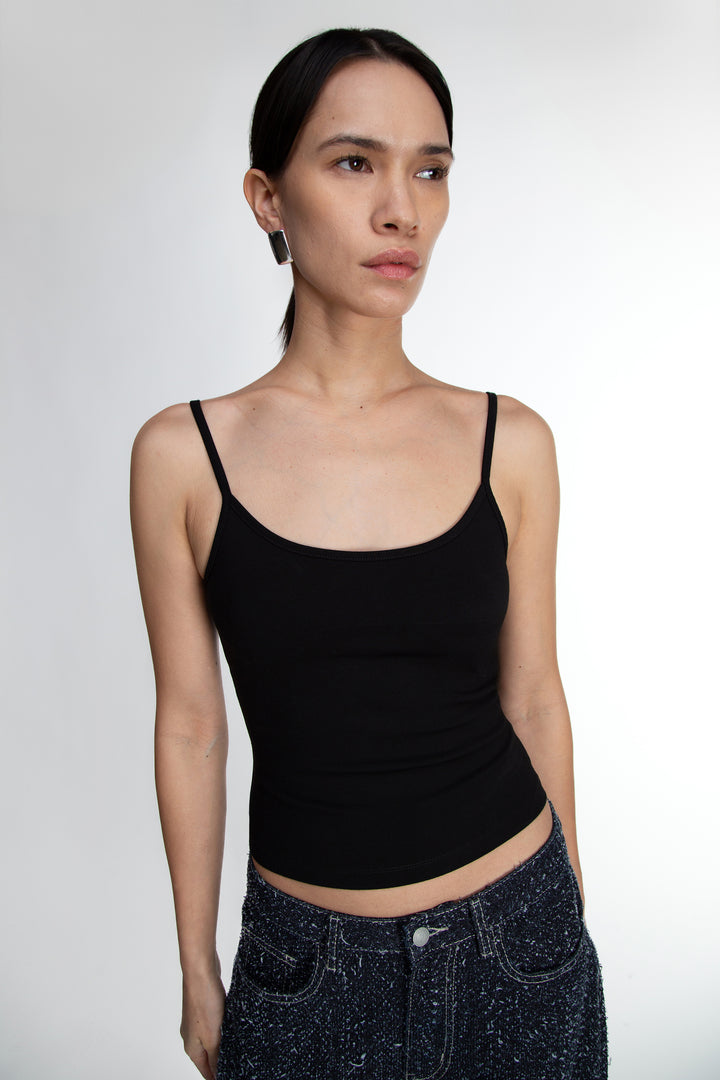 FORM CAMI TANK TOP in Black — alternate angle