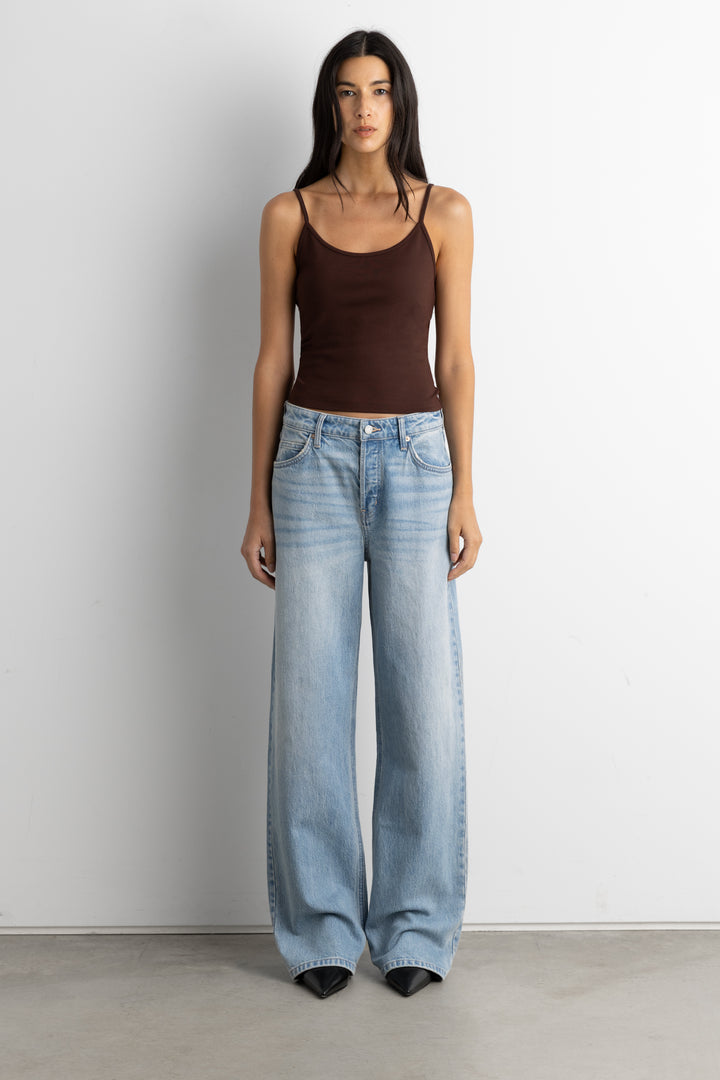 FORM CAMI TANK TOP in Coffee Bean — alternate angle