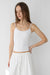 Form cami tank top in white — main image