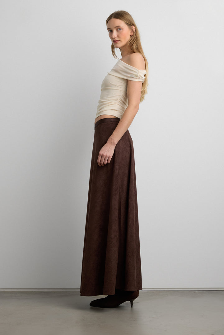 OFF THE SHOULDER LAYERED MESH TOP