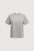 Soft fleece t-shirt in medium grey — main image