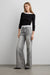 Layered boat neck top in pink — image