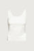 Ultra soft textured tank top in ivory — main image