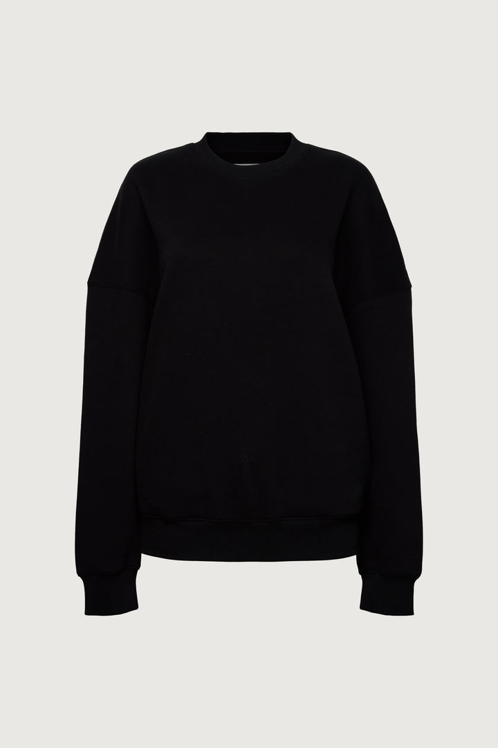FLEECE STUDIO CREWNECK SWEATSHIRT WITH POCKETS