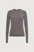 Soft classic long sleeve top in charcoal — main image