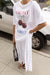 Sweet cherry graphic t-shirt in white — main image