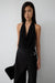 RAYON BLEND TIE NECK HALTER TOP