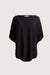 Relaxed lightweight knit top in black — main image