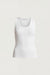 Scoop neck tank top in ivory — main image